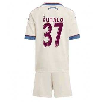 Billige Fotballdrakt Ajax Josip Sutalo #37 Replika Tredjedraktsett Barn 2025-26 Kortermet (med bukser)